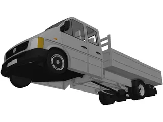 Volkswagen LT Truck Double Cab 3D Model preview