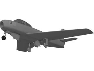 F-86 Sabre 3D Model preview