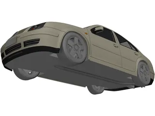 Volkswagen Bora 3D Model preview