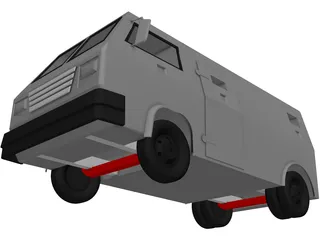 Armor Van 3D Model preview