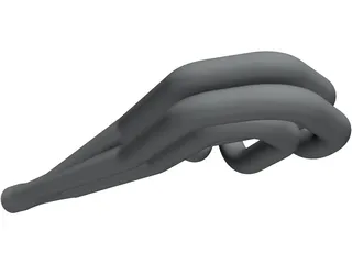 Dodge header driver side 3D Model preview