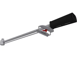 Torsion Style Torque Wrench 3D Model preview