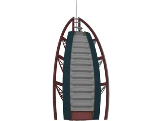 Burj Al Arab 3D Model preview