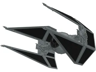 Star Wars Interceptor 3D Model preview