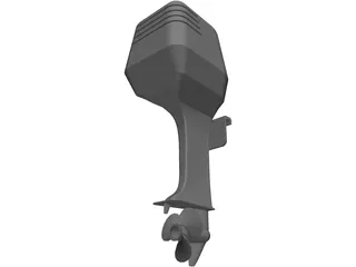 Outboard Motor 3D Model preview