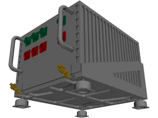 Aircraft Avionics LRU 3D Model preview