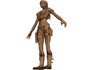 Lara Croft 3D Model preview