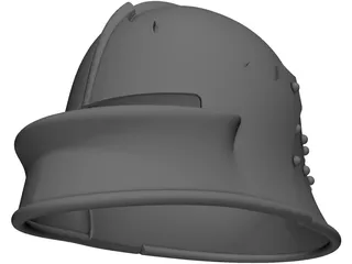 Helmet Medieval 3D Model preview