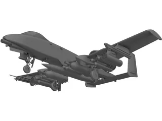 A-10 Warthog 3D Model preview