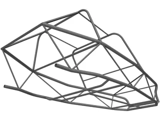 Chassis Buggy Cross Frame 3D Model preview