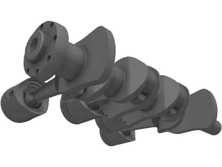 Crankshaft Alfa Romeo 3D Model preview