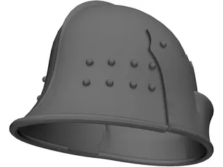 Helmet Italian Sallet 3D Model preview