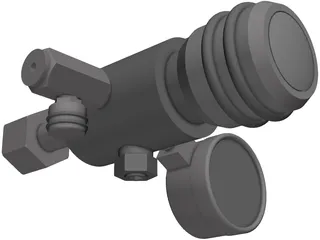 Gas Cylinder Valve Regulator 3D Model preview
