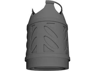 Propane Cylinder 3D Model preview