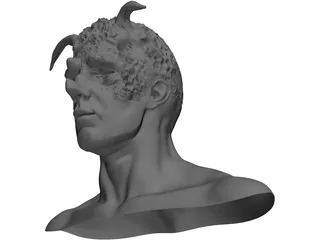 Monster Head 3D Model preview