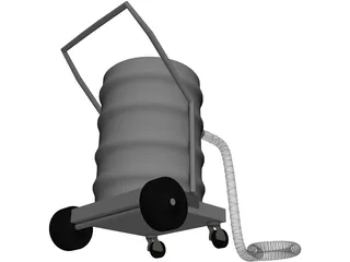 Vacuum Cleaner Industrial 3D Model preview