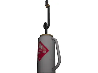 Drip Torch 3D Model preview