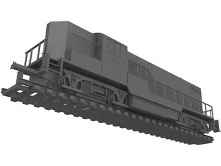 Santa Fe Toy Train 3D Model preview