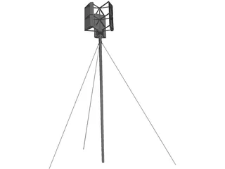 Vertical Axis Wind Turbine 3D Model preview