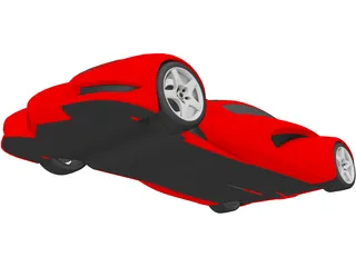 Super Car Concept 3D Model preview