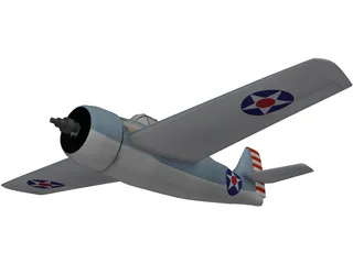 F4F-4 Wildcat 3D Model preview