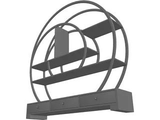 Shelf Very Modern 3D Model preview