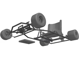 Racing Kart 3D Model preview