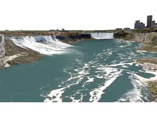 Niagara Falls City 3D Model preview
