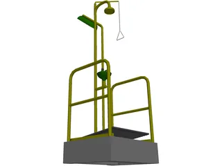 Safety Shower 3D Model preview