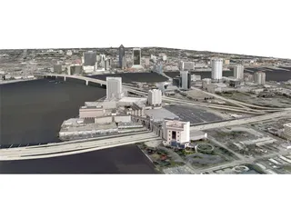 Jacksonville City 3D Model preview