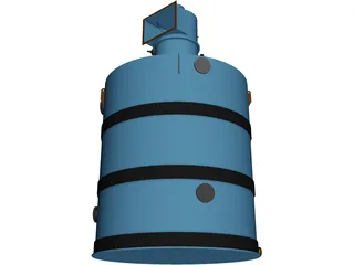 Salt Tank 3D Model preview