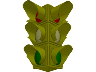 Traffic Light 3D Model preview