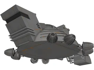 Dune Harvester 3D Model preview