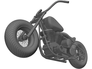 Turk Motorcycle 3D Model preview