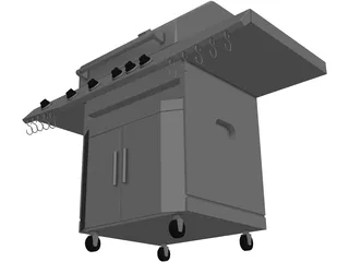 BBQ Grill 3D Model preview