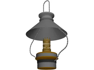 Kitchen Hanging Lamp 3D Model preview