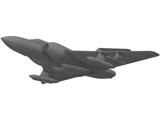 Gloster Javelin 3D Model preview