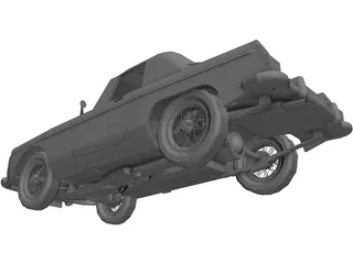 MGB Sports Car 3D Model preview