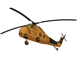 Sikorsky HUS-1 Seahorse 3D Model preview