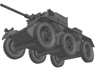 Saladin Tank 3D Model preview