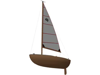 Boat Small 3D Model preview