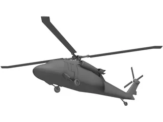 Sikorsky UH-60 Black Hawk 3D Model preview