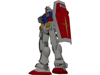 Gundam rx78 3D Model preview