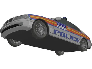 BMW Police 3D Model preview