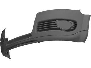 Body Bumper Audi 3D Model preview