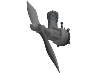 RC Cox 0.48 3D Model preview