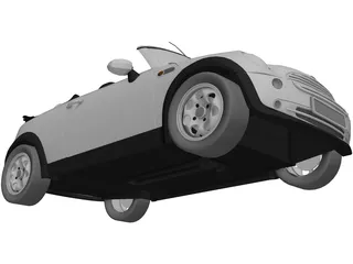 Mini Cooper Cabrio 3D Model preview