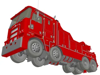 Kenworth K100 Fire Wrecker 3D Model preview
