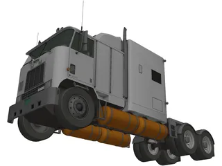 International 9600 Cabover 3D Model preview
