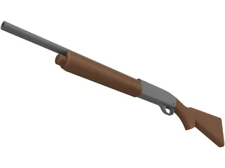 Remington 11-87 Police 3D Model preview